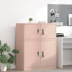 Sonata H Шкаф за съхранение Розово 90 x 40 x 40 см Стомана - Corpuri, vitrine, biblioteci modulare
