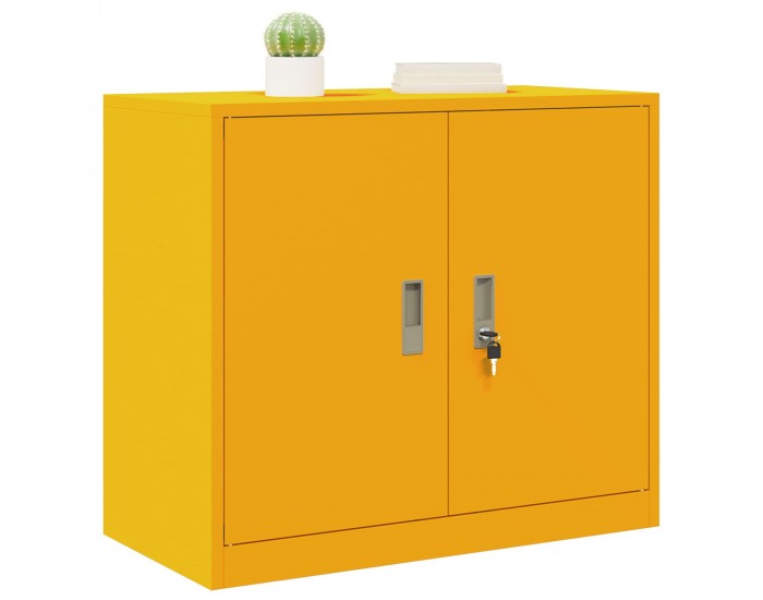 Sonata H Шкаф за съхранение Горчично жълто 80 x 40 x 70 см Стомана