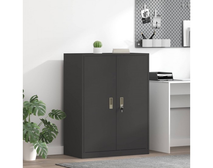 Sonata H Шкаф за съхранение Черен 80 x 40 x 105 см Стомана