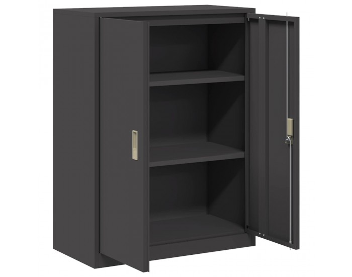 Sonata H Шкаф за съхранение Черен 80 x 40 x 105 см Стомана