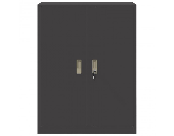 Sonata H Шкаф за съхранение Черен 80 x 40 x 105 см Стомана