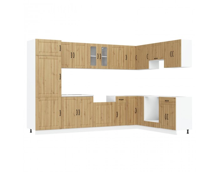 Sonata H Кухненски шкаф със съхранение Lucca Димян дъб 80 x 46 x 81,5 см