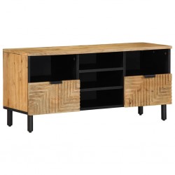 Sonata H TV шкаф кафяв 100x33x46 cm масивна дървесина манго - Comode TV