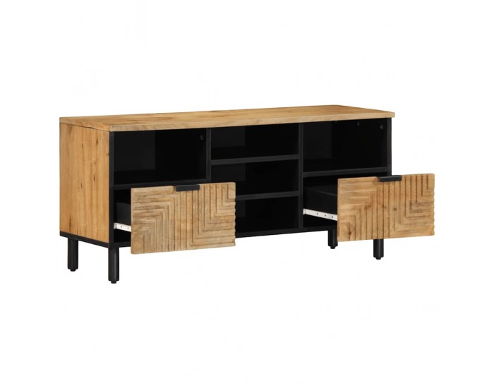 Sonata H TV шкаф кафяв 100x33x46 cm масивна дървесина манго
