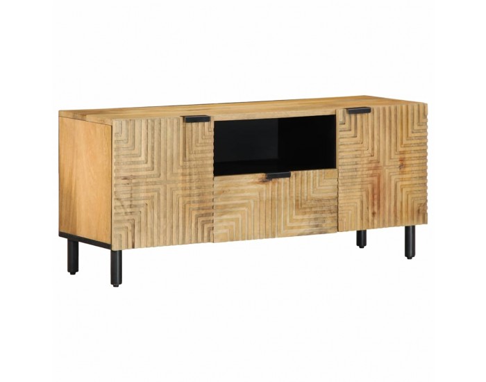 Sonata H ТВ шкаф кафяв 105x33x46 cm масивна дървесина манго
