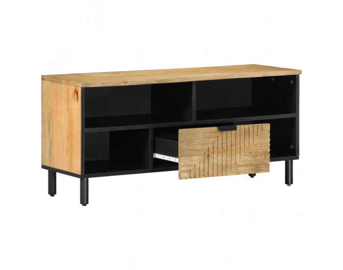 Sonata H TV шкаф кафяв 100x33x46 cm масивна дървесина манго