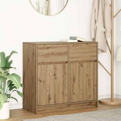 Sonata H Бюфет с чекмеджета, дъб артизан 80x34x76 см Инженерна дървесина - Living