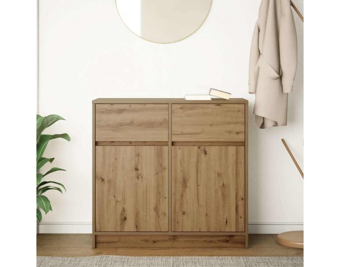 Sonata H Бюфет с чекмеджета, дъб артизан 80x34x76 см Инженерна дървесина