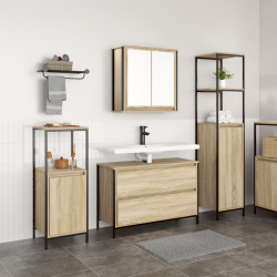 Sonata H 3 частен комплект мебели за баня от инженерна дървесина Сонома - Baie