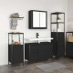 Sonata H Комплект мебели за баня с рафт 3 pcs Черен дъб 36 x 35 x 165 см
