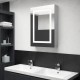 Sonata H LED шкаф с огледало за баня, бетонно сив, 50x13x70 см