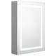 Sonata H LED шкаф с огледало за баня, бетонно сив, 50x13x70 см