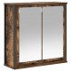 Sonata H Стенен шкаф за баня с огледало опушен дъб 60x21x60 cm