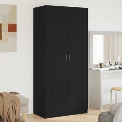 Sonata H Гардероб със съхранение Черно 90 x 52 x 200 см Инженерно дърво - Dulapuri
