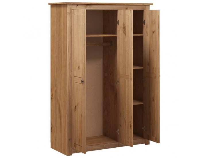 Sonata H Гардероб с 3 врати, 118x50x171,5 см, бор, Panama Range