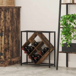 Sonata H Винен рафт Опушен дъб 51 x 18 x 52.5 см Инженерно дърво - Living