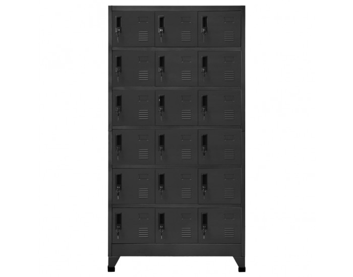 Sonata H Заключващ се шкаф, антрацит, 90x40x180 см, стомана