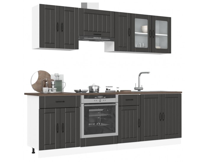 Sonata H Комплект кухненски шкафове от 8 части Kalmar, инженерно дърво