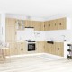 Sonata H Комплект кухненски шкафове от 14 части Porto, инженерно дърво