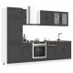 Sonata H Комплект кухненски шкафове от 8 части Kalmar, инженерно дърво