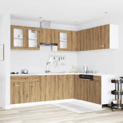 Sonata H Комплект кухненски шкафове, 11 части, Lyon, дъбов рафт, инженерна дървесина - Bucătării modulare