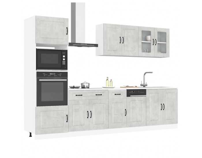 Sonata H Комплект кухненски шкафове от 7 части Kalmar, инженерно дърво