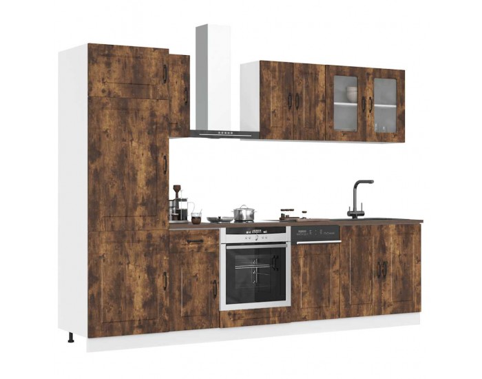 Sonata H Комплект кухненски шкафове от 8 части Kalmar, инженерно дърво