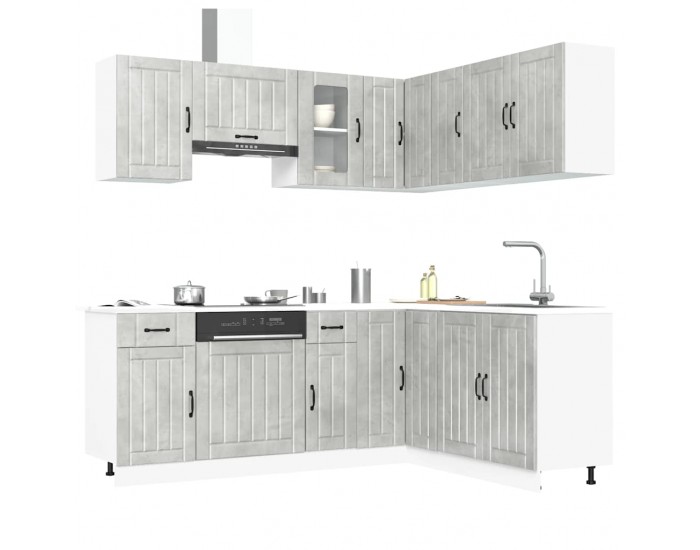 Sonata H Комплект кухненски шкафове от 11 части Lucca, инженерно дърво