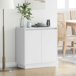 Sonata H Шкафче с рафт с врата Бяло 71 x 34.5 x 75 см Инженерно дърво - Dulapuri de baie