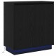Sonata H Шкафче с рафт Черния дъб 71 x 34.5 x 75 см Инженерно дърво