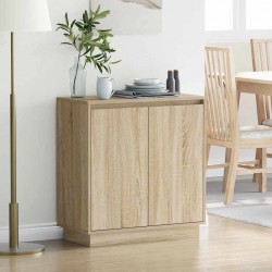 Sonata H Шкафче с рафт Сонома дъб 71 x 34.5 x 75 см Инженерно дърво - Dulapuri de baie