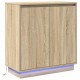 Sonata H Шкафче с рафт Сонома дъб 71 x 34.5 x 75 см Инженерно дърво