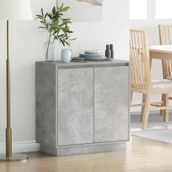 Sonata H Шкафче с рафт Циментено сиво 71 x 34.5 x 75 см Инженерно дърво - Dulapuri de baie