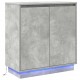 Sonata H Шкафче с рафт Циментено сиво 71 x 34.5 x 75 см Инженерно дърво