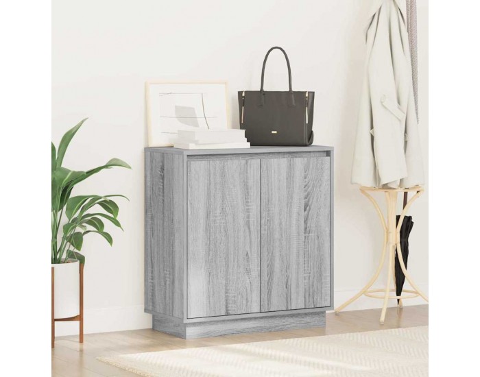 Sonata H Шкафче с рафт Сив Сонома 71 x 34.5 x 75 см Инженерно дърво