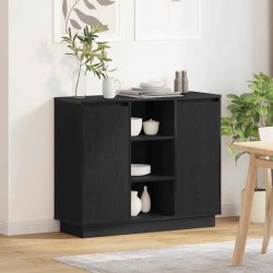 Sonata H Шкаф с рафт с врата Черния дъб 90 x 32 x 75 см Инженерно дърво - Corpuri, vitrine, biblioteci modulare