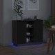 Sonata H Шкаф с рафт с врата Черния дъб 90 x 32 x 75 см Инженерно дърво