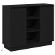 Sonata H Шкаф с рафт с врата Черния дъб 90 x 32 x 75 см Инженерно дърво