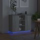Sonata H Шкаф с рафт с врата Сив Сонома 90 x 32 x 75 см Инженерно дърво