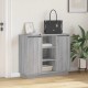 Sonata H Шкаф с рафт с врата Сив Сонома 90 x 32 x 75 см Инженерно дърво