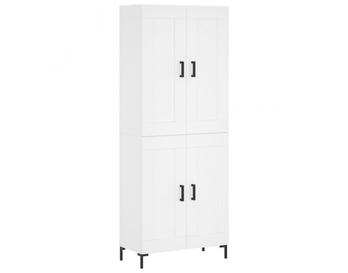 Sonata Dulap înalt, alb, 69,5x34x180 cm, lemn compozit