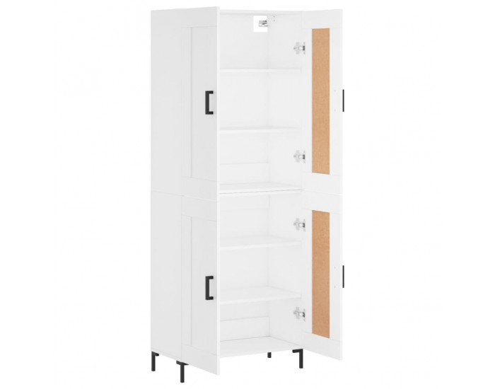 Sonata Dulap înalt, alb, 69,5x34x180 cm, lemn compozit