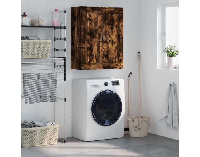 Sonata H Стенен шкаф опушен дъб 69,5x34x90 см инженерно дърво