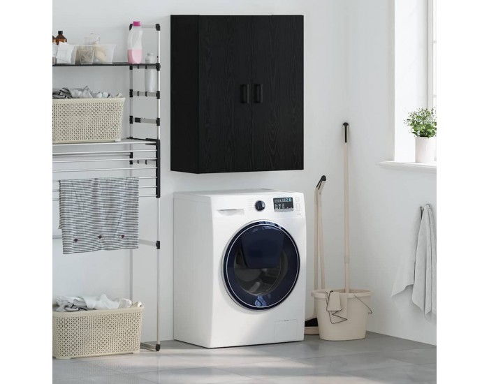 Sonata H Стенен шкаф Черно 69.5 x 34 x 90 см Инженерно дърво