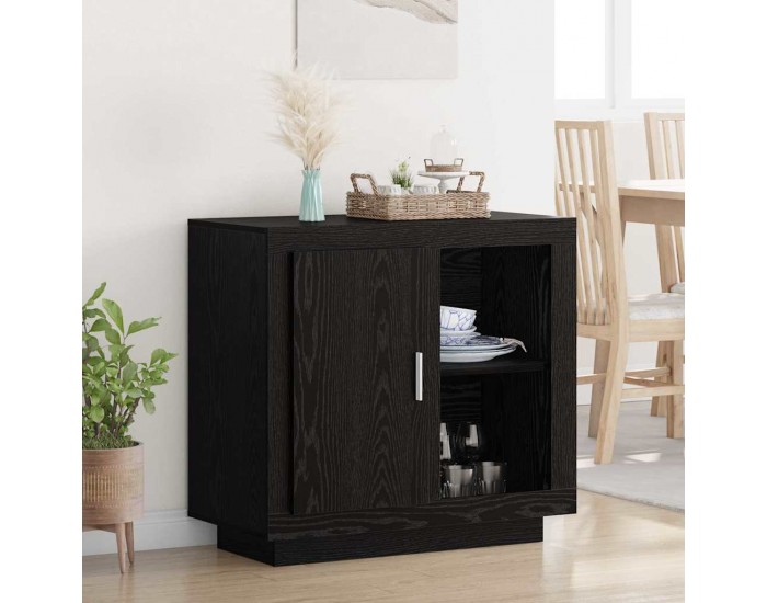 Sonata H Служебен шкаф Черен дъб 40 x 80 x 75 см Инженерно дърво
