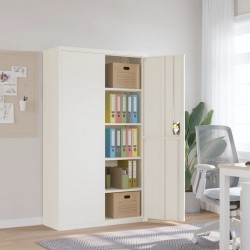 Sonata H Шкаф за папки бял 105x40x180 см стомана - Corpuri, vitrine, biblioteci modulare