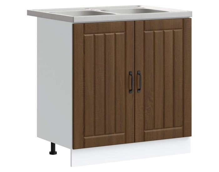 Sonata H Кухненски шкаф с врата Lucca 2 pcs Кафяво 80 x 46 x 81.5 см