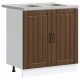 Sonata H Кухненски шкаф с врата Lucca 2 pcs Кафяво 80 x 46 x 81.5 см