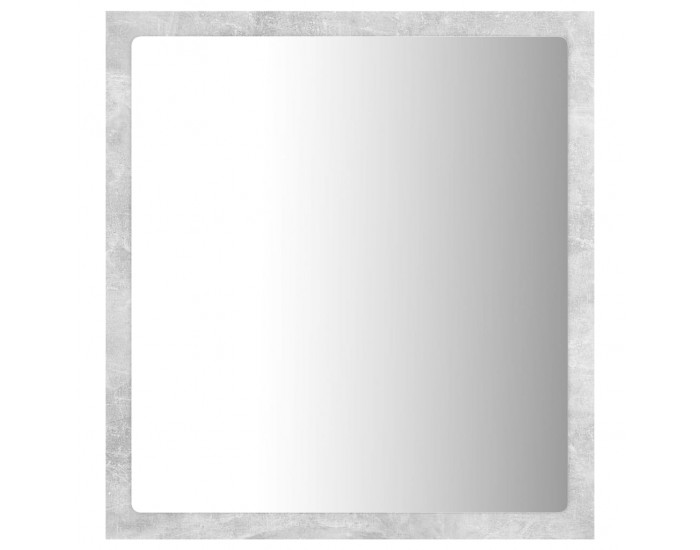 Sonata H LED огледало за баня, бетонно сиво, 40x8,5x37 см, акрил