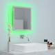 Sonata H LED огледало за баня, бетонно сиво, 40x8,5x37 см, акрил